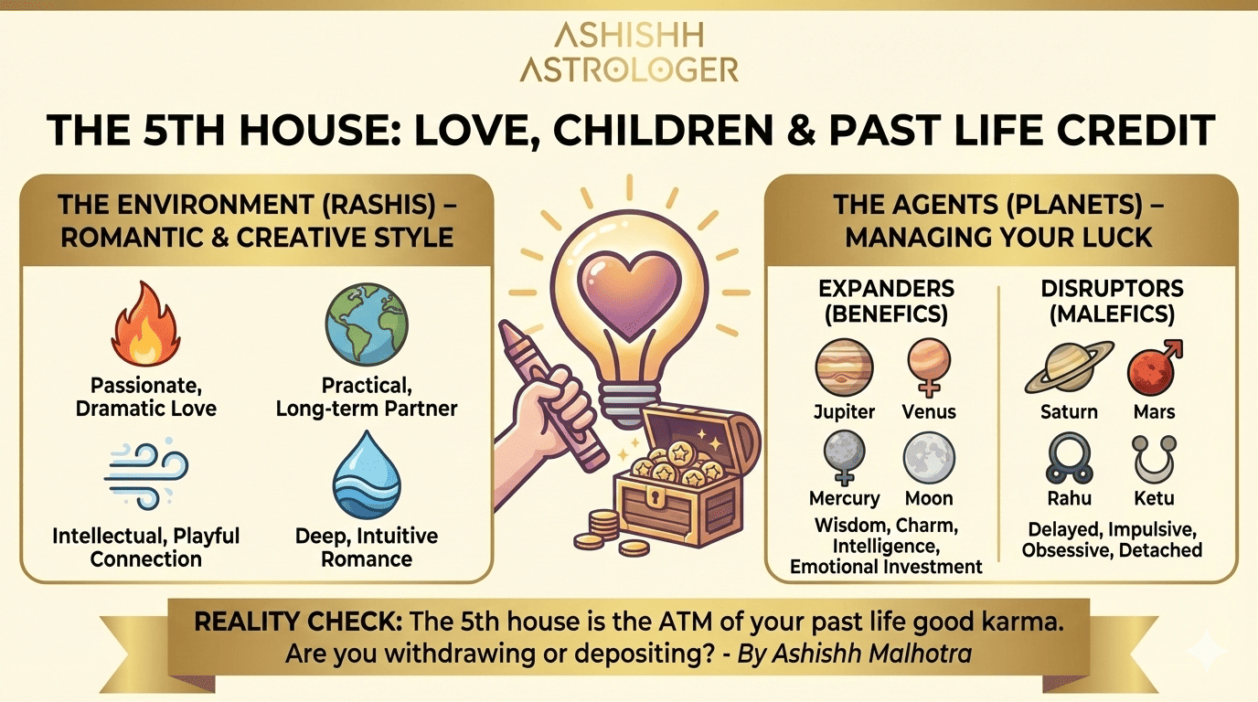 The 5th House: Love, Legacy, and Your “Past Life Credit” Card