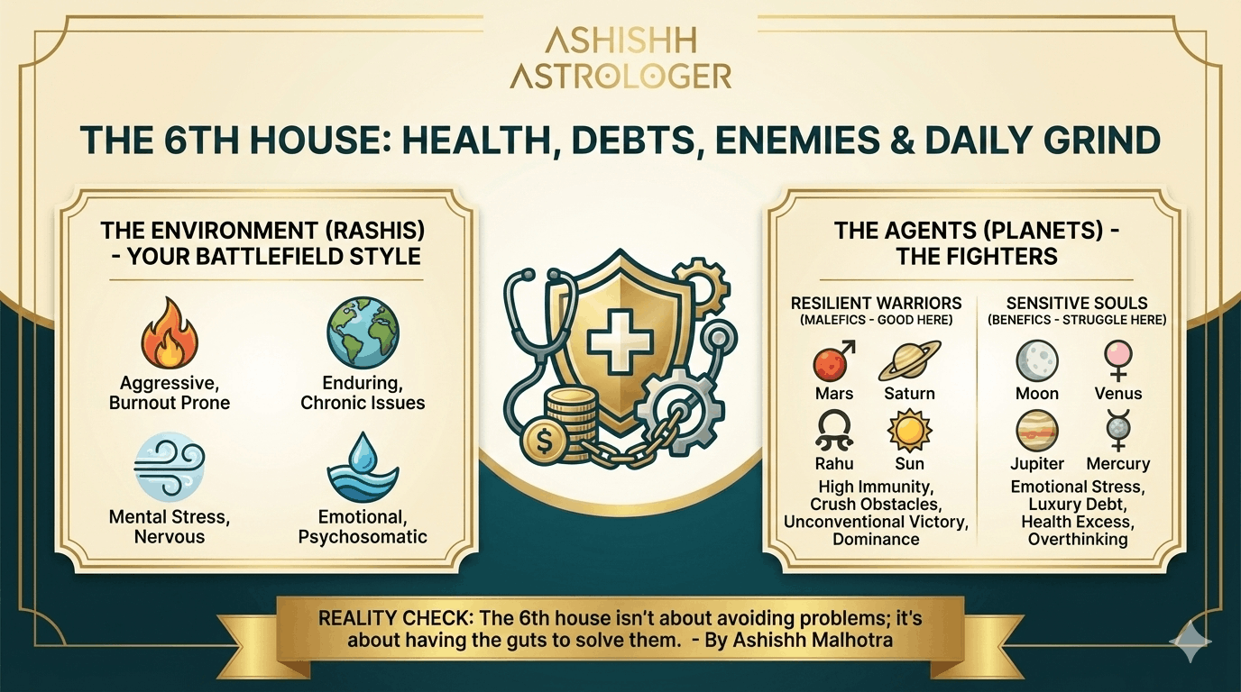 The 6th House: The Daily Grind, Debts, and the Art of War