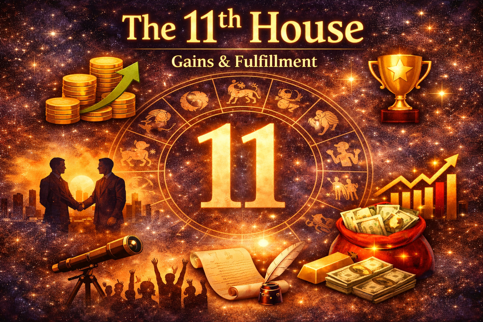 Your Path to Real Gains: Unlocking the 11th House in Astrology