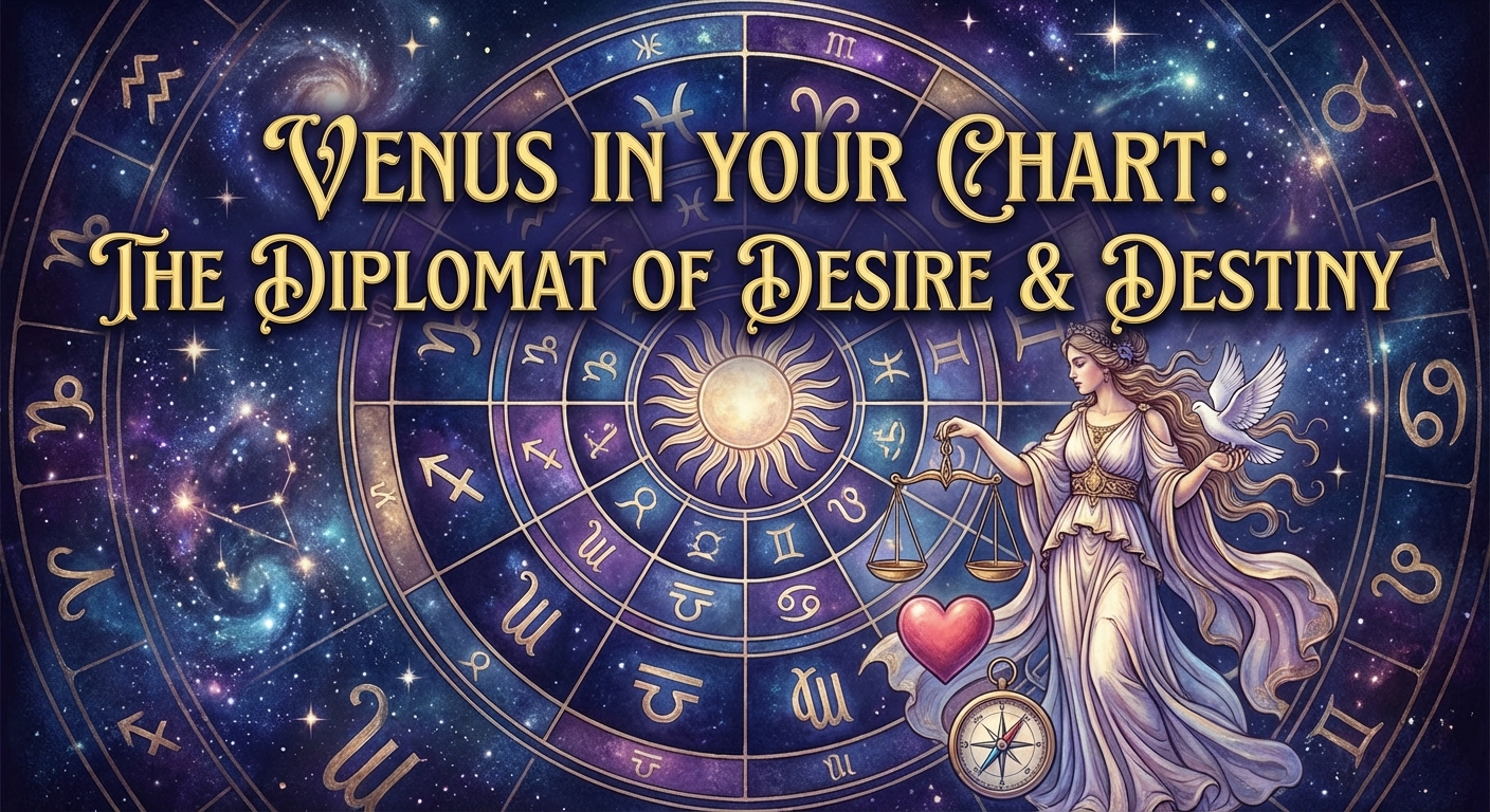 Venus in Your Chart: The Diplomat of Desire & Destiny