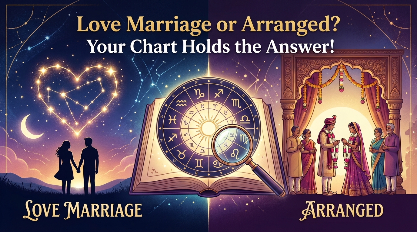 Love Marriage or Arranged? Your Chart Holds the Answer!